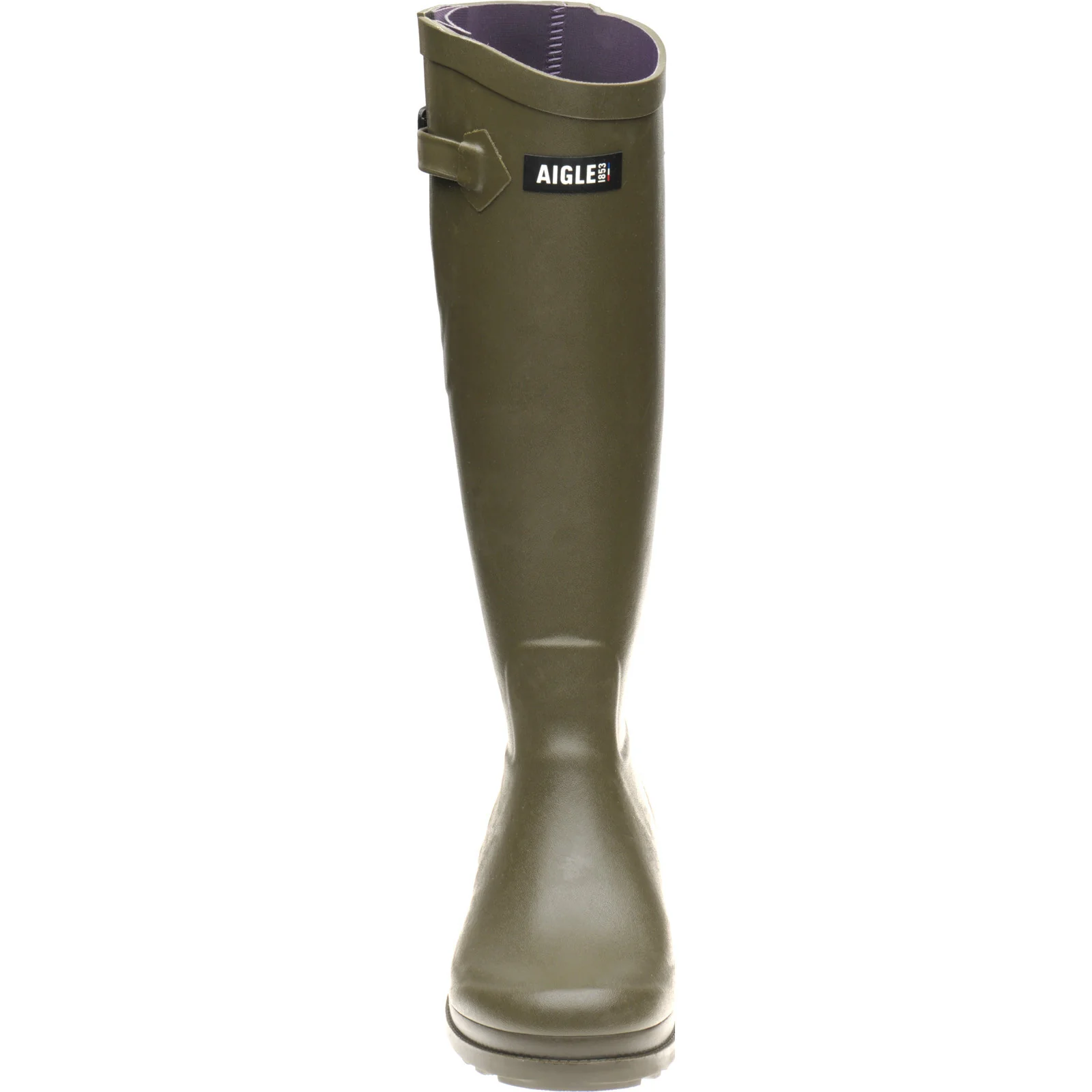 Aigle Aiglentine 2 ladies rubber-soled boots in khaki - Image 2