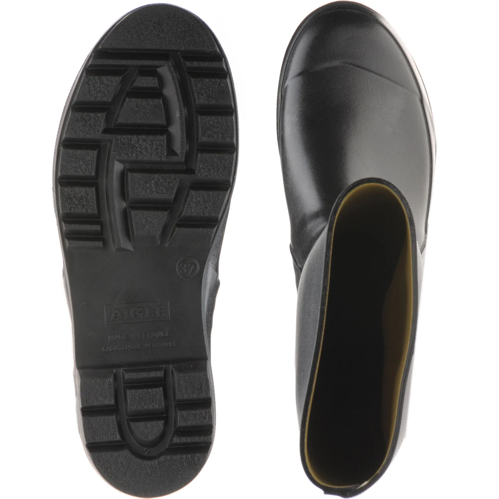 Aigle Cessac Lady ladies rubber-soled boots in black - Image 3