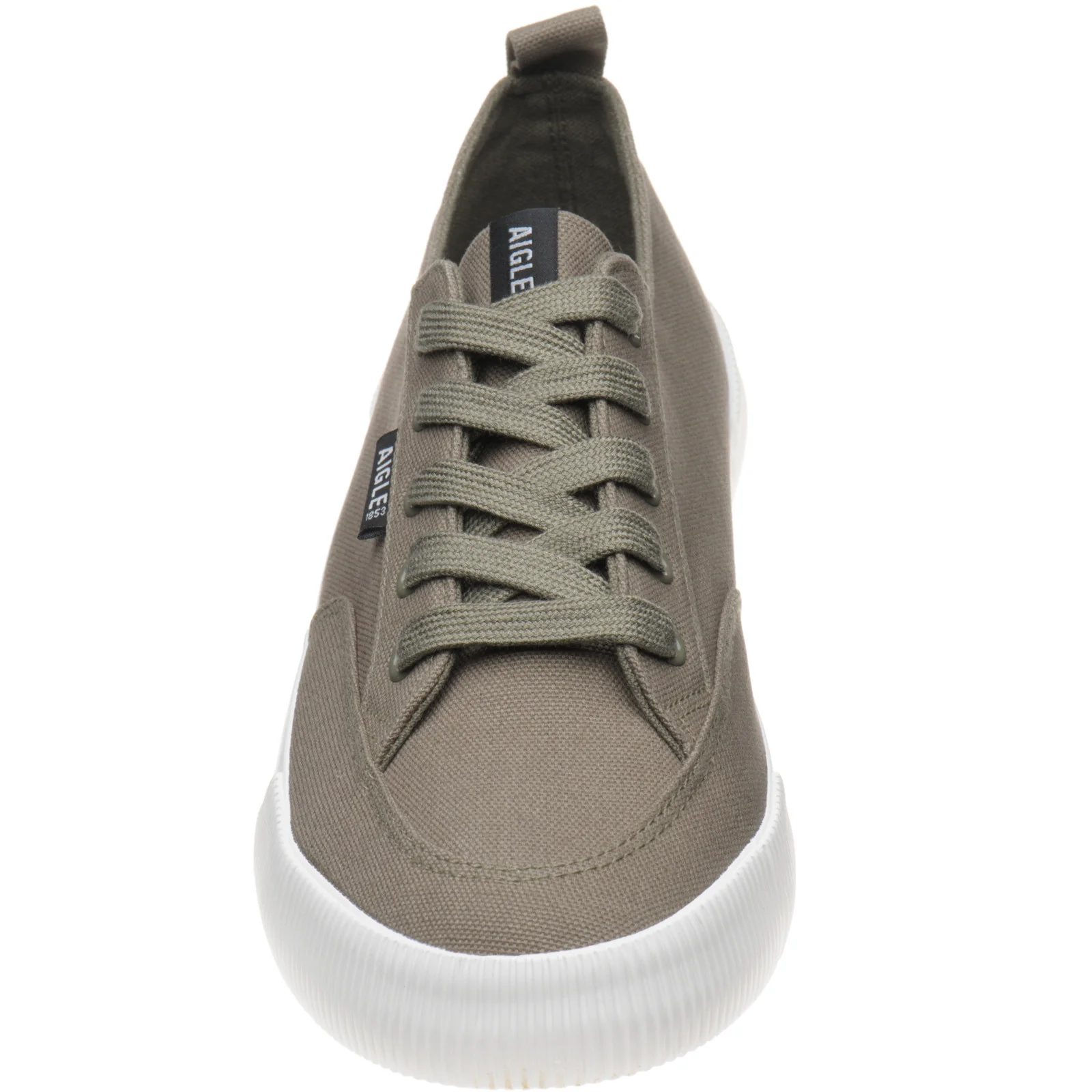 Aigle Tamarix mens rubber-soled Derby shoes in green - Image 2
