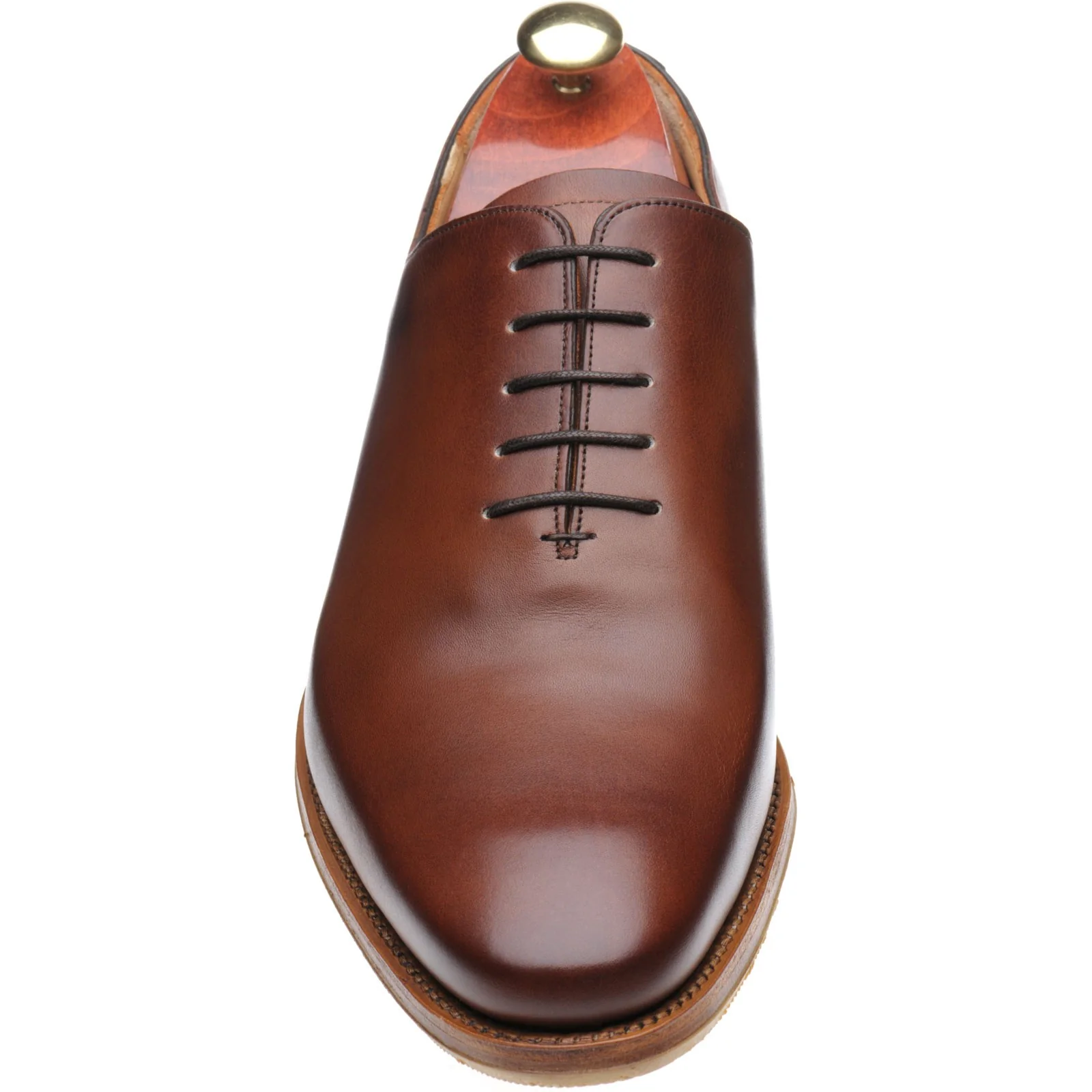 Barker Armstrong mens hybrid-soled Oxfords in chestnut calf - Image 2