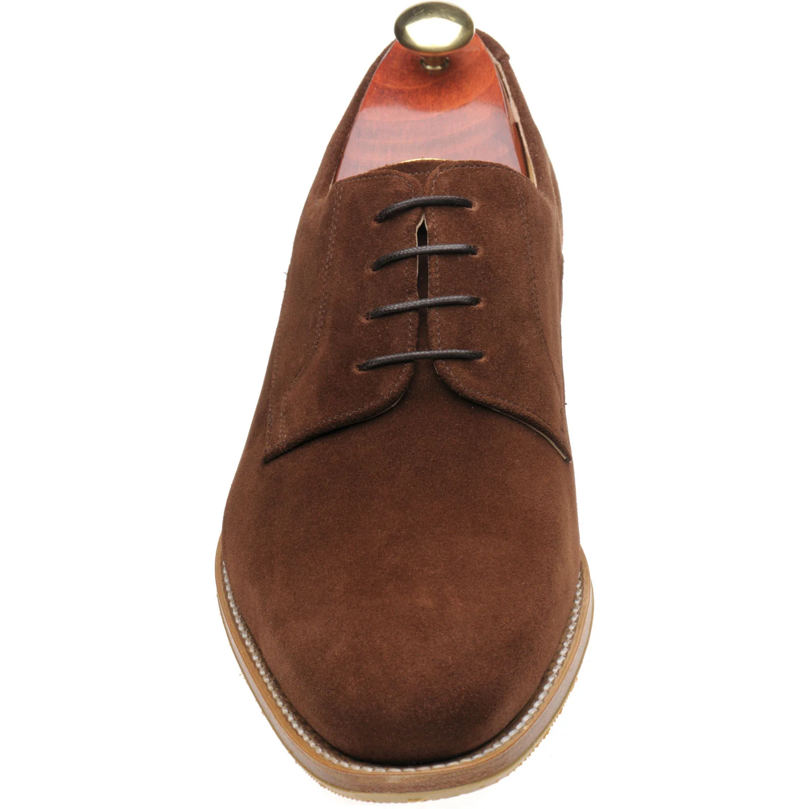 Barker Ellon mens hybrid-soled Derby shoes in polo suede - Image 2