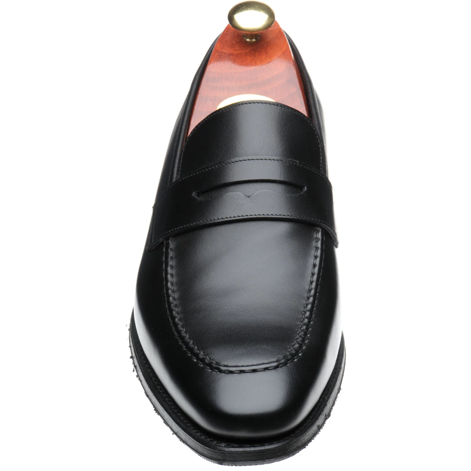 Barker Gates mens hybrid-soled loafers in black calf - Image 2
