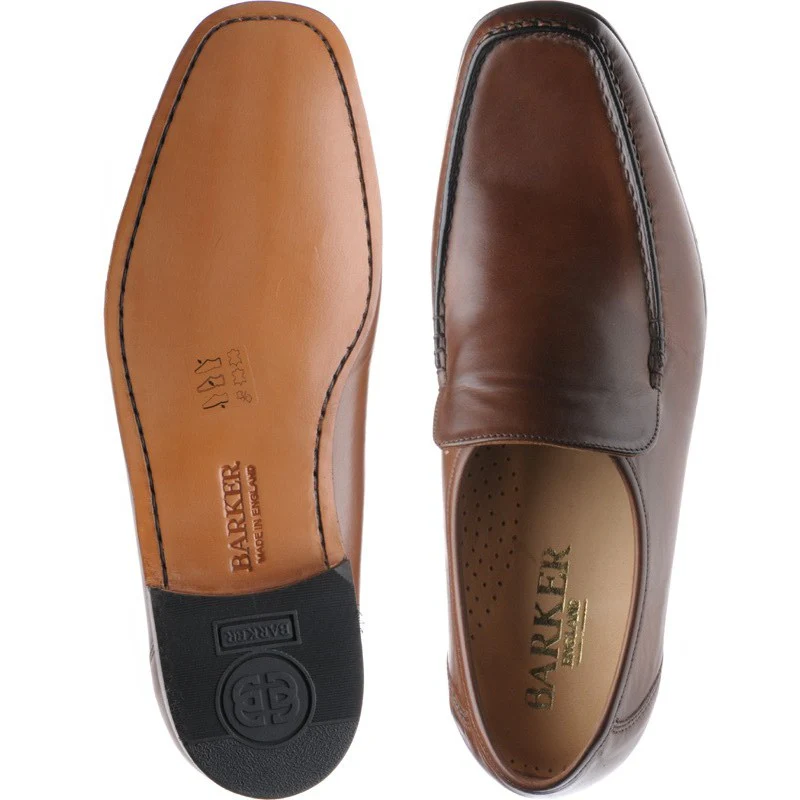 Barker Javron mens loafers in brown calf - Image 3