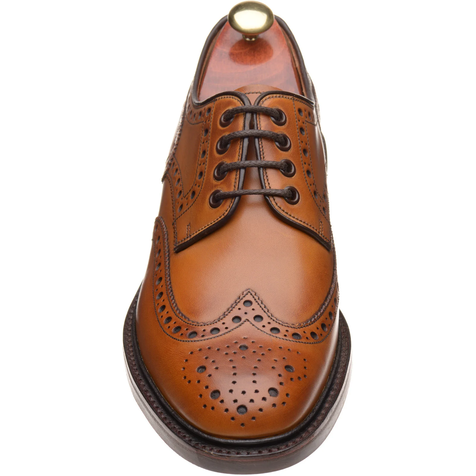 Barker Kendall mens rubber-soled brogues in cedar calf - Image 2
