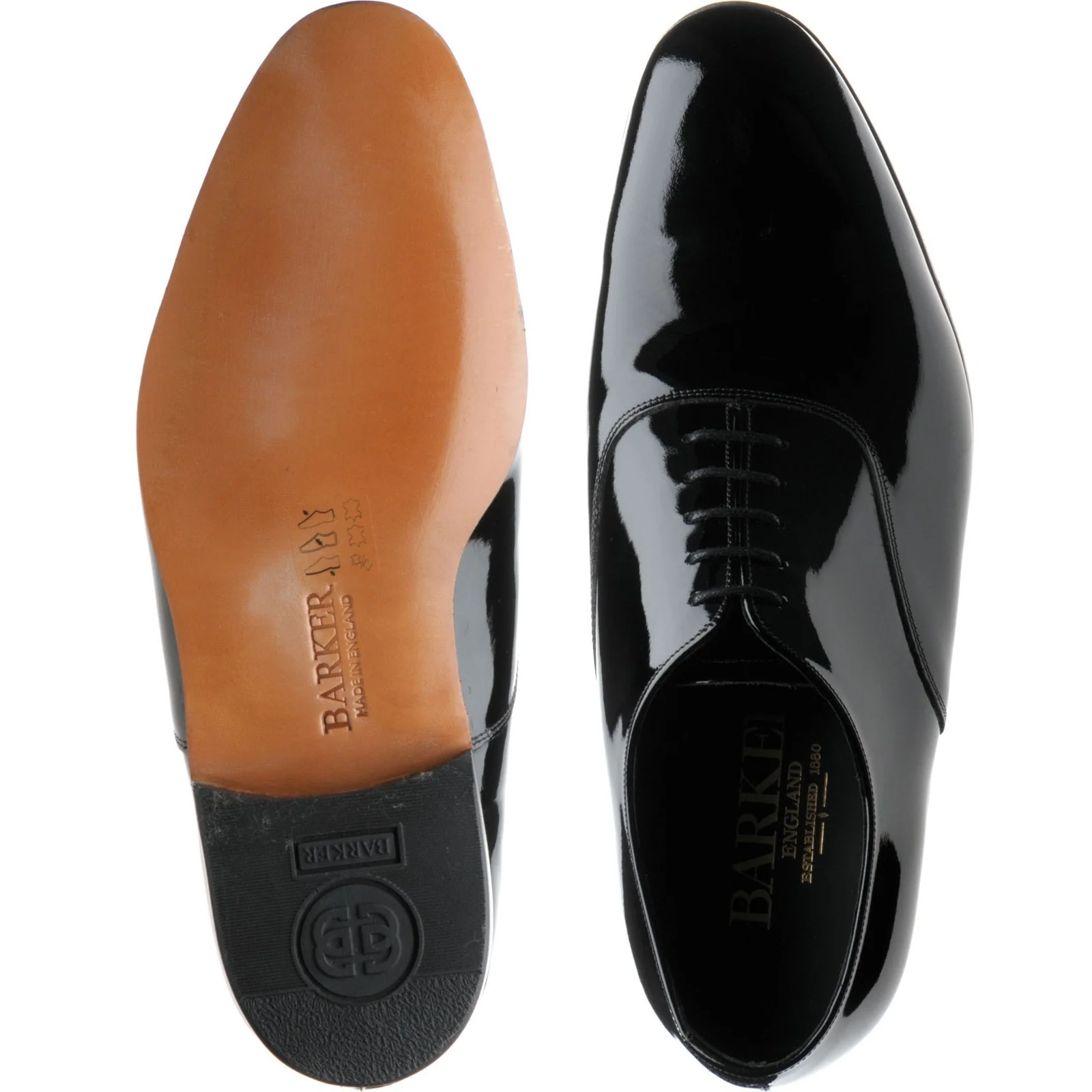 Barker Madeley mens in black patent - Image 3