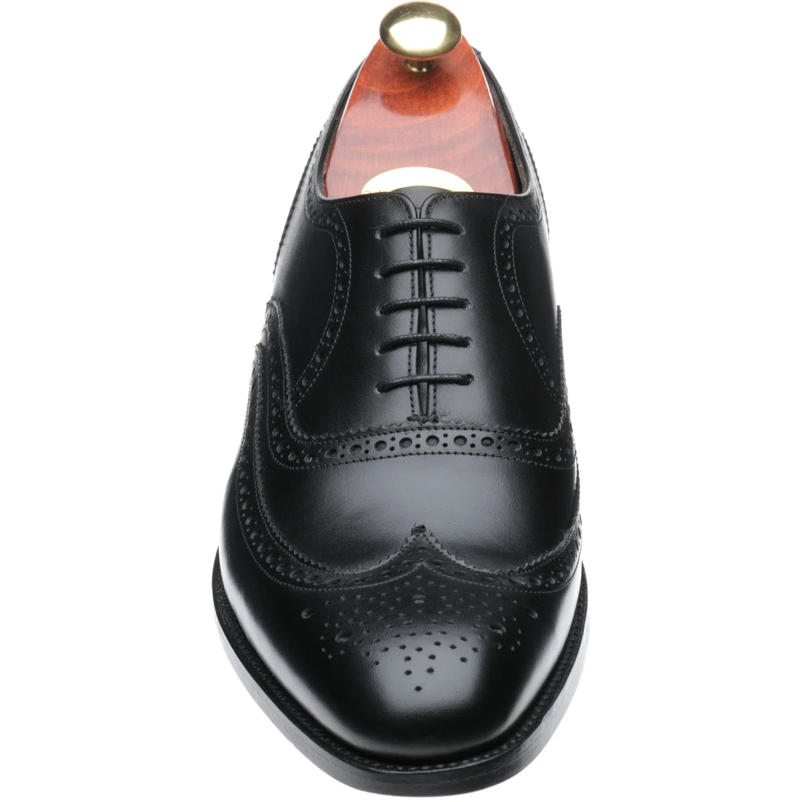 Barker Malton mens brogues in black calf - Image 2