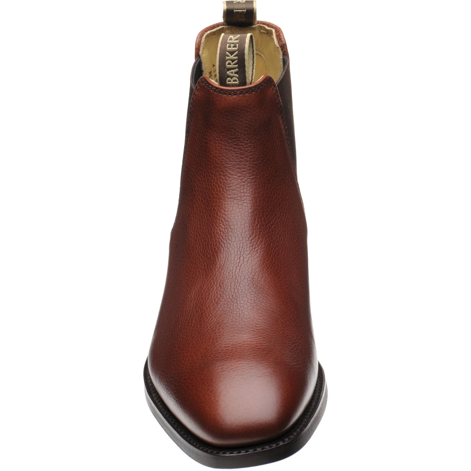 Barker Mansfield Rubber mens rubber-soled Chelsea boots in cherry grain calf - Image 2