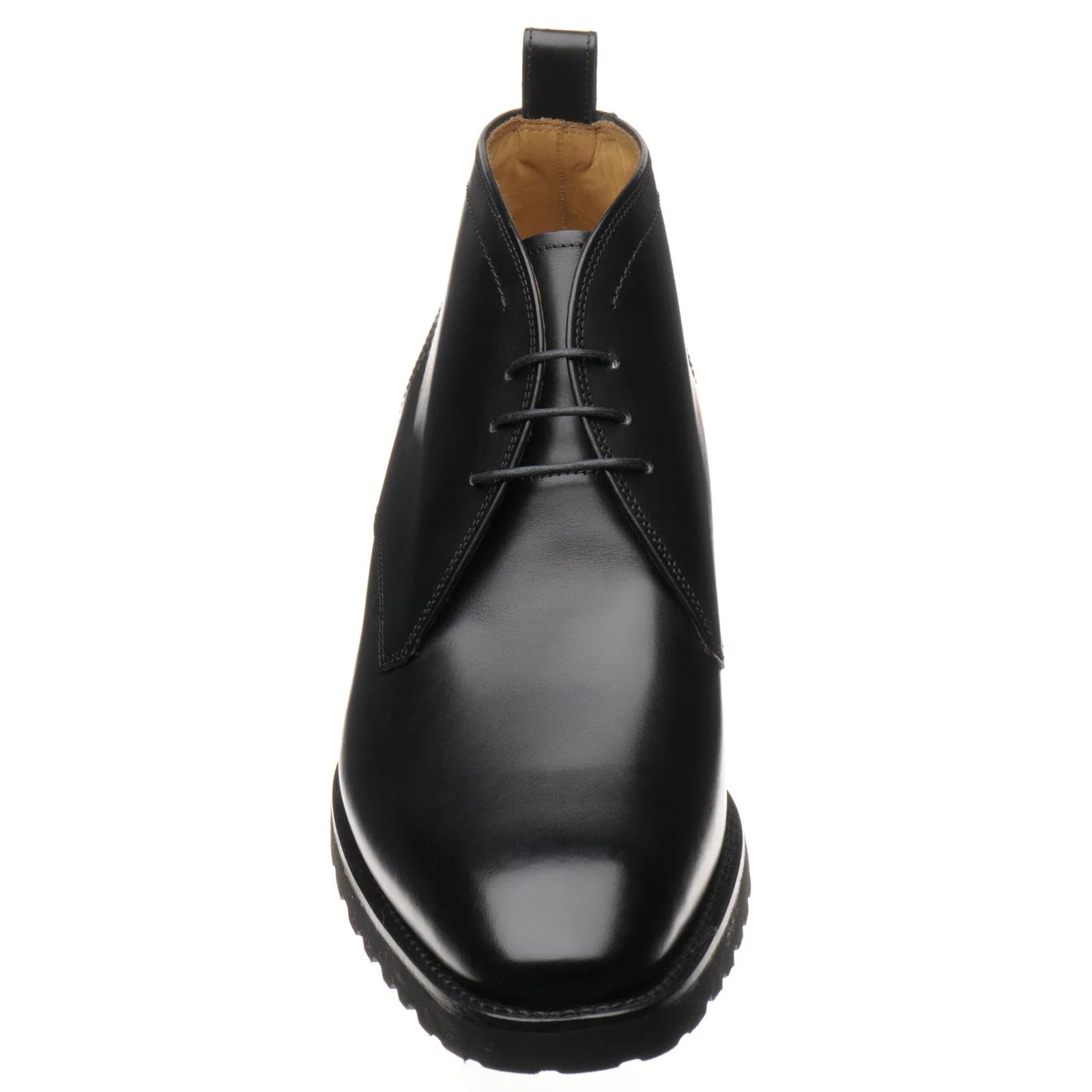 Barker Melksham mens rubber-soled Chukka boots in black calf - Image 2