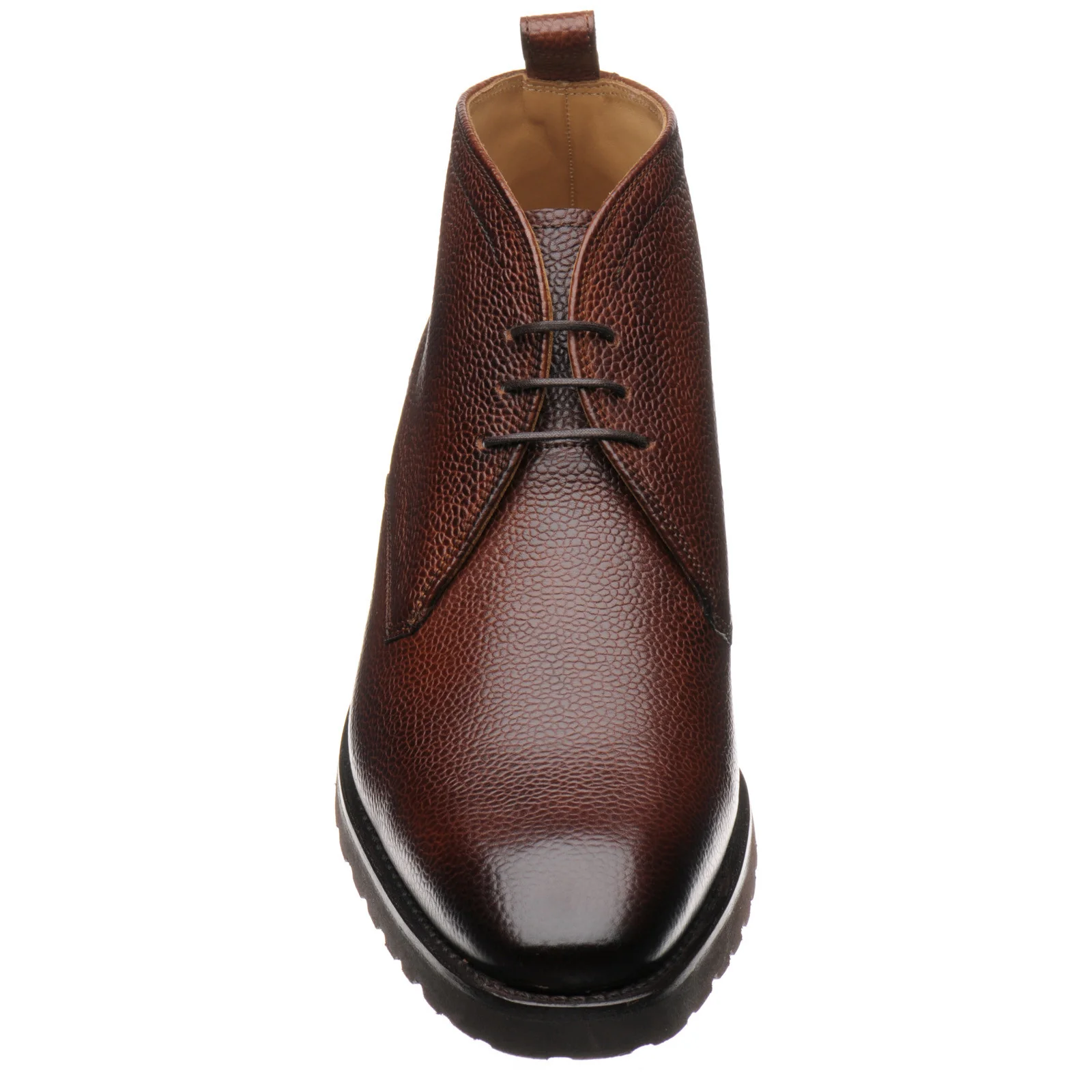 Barker Melksham mens rubber-soled Chukka boots in cherry grain - Image 2