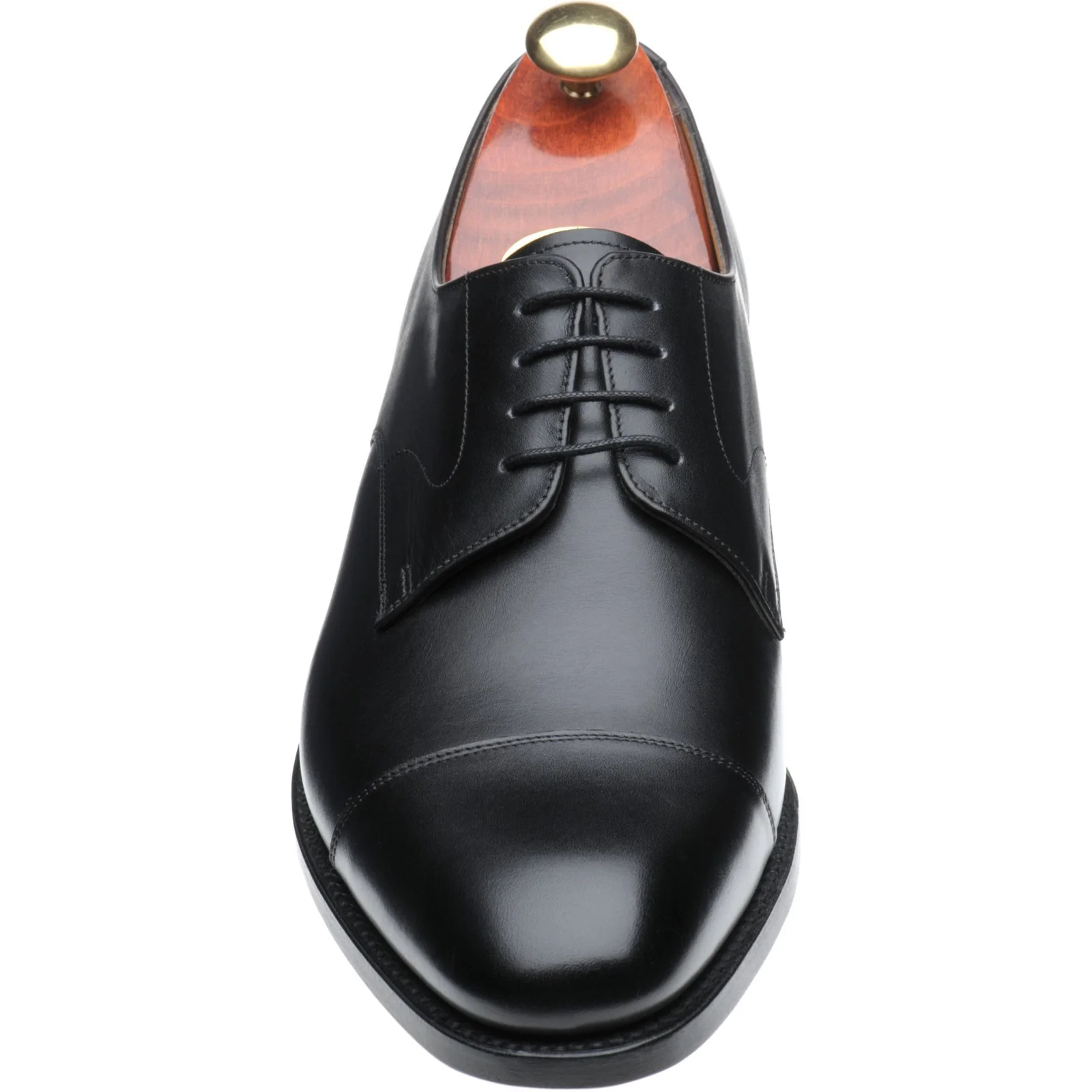 Barker Morden mens Derby shoes in black calf - Image 2