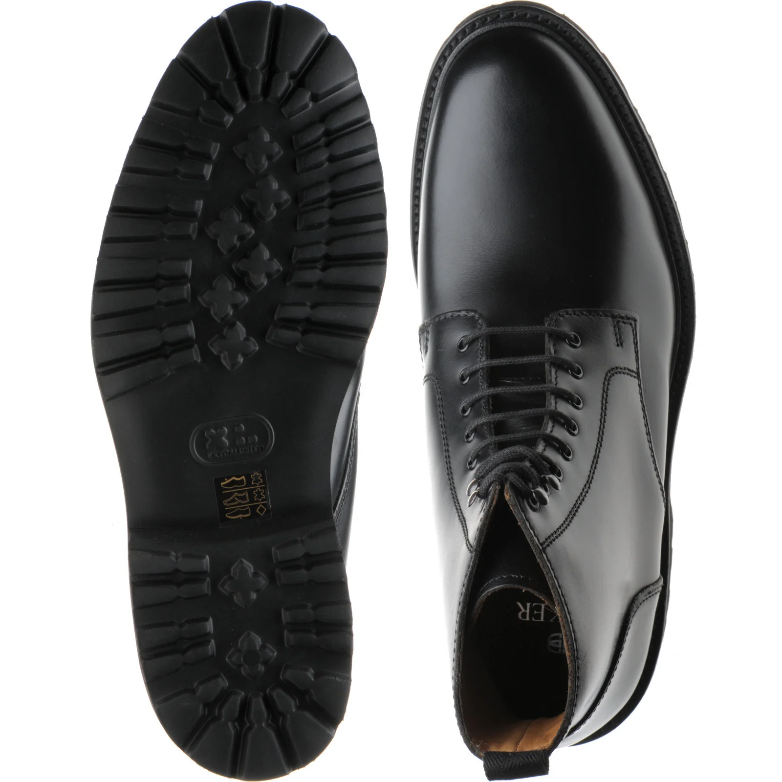Barker Newquay mens rubber-soled boots in black cutter - Image 3
