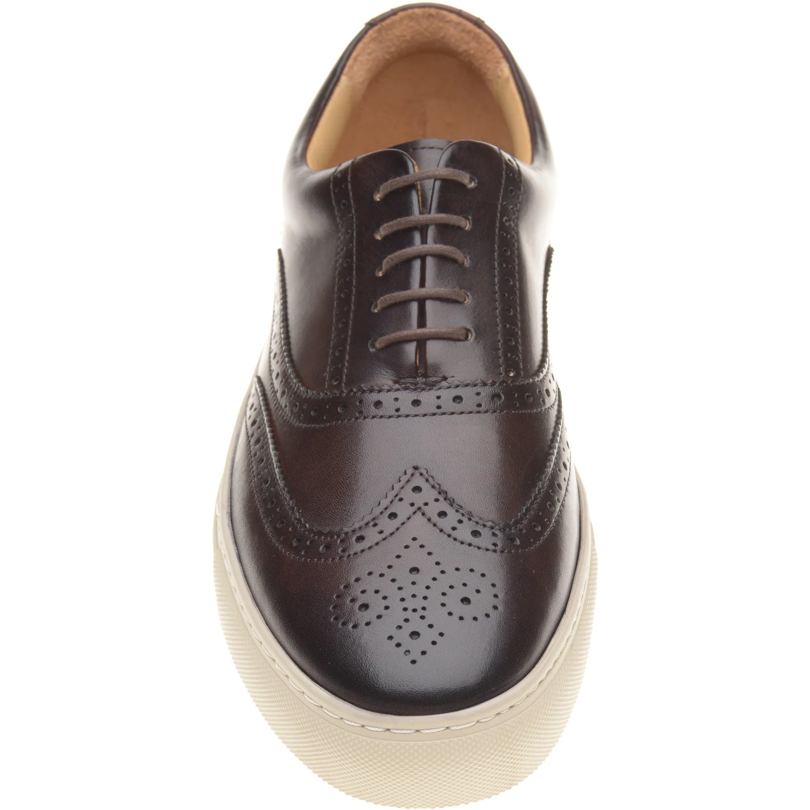Barker Owen mens rubber-soled brogues in mocha calf - Image 2