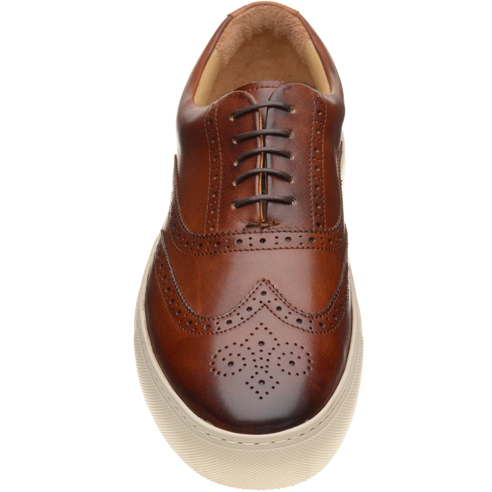 Barker Owen mens rubber-soled brogues in walnut calf (second) - Image 2