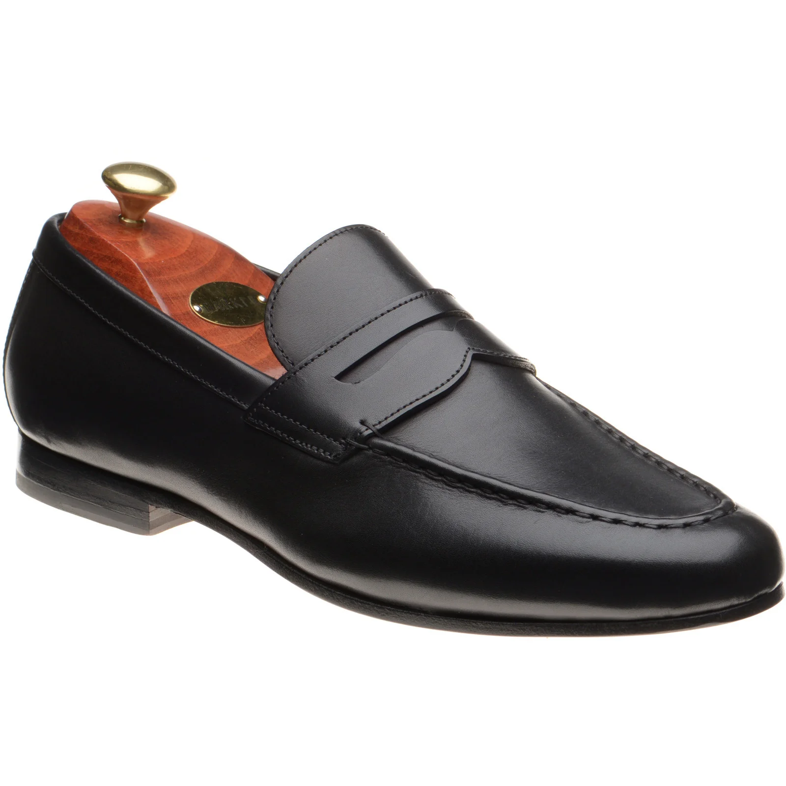 Barker Sawyer mens loafers in black calf