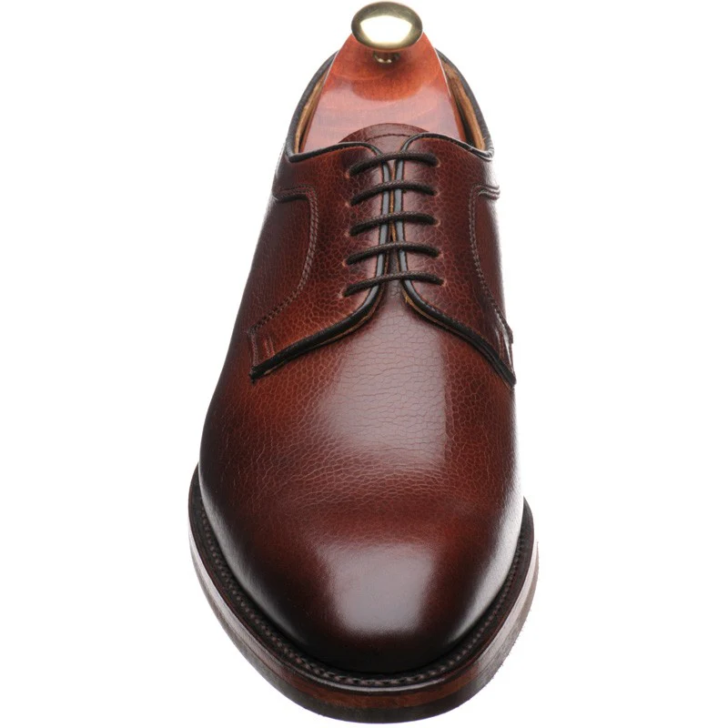 Barker Skye mens rubber-soled Derby shoes in cherry grain - Image 2