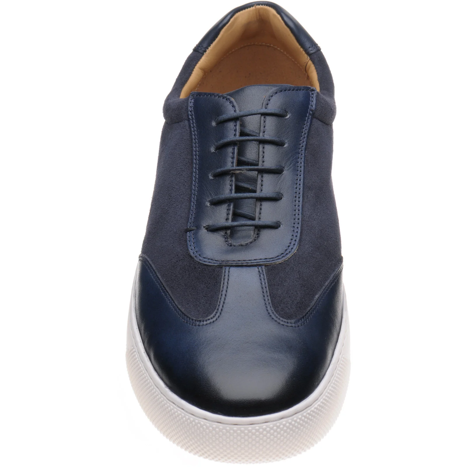 Barker Stig mens rubber-soled in navy suede and calf - Image 2
