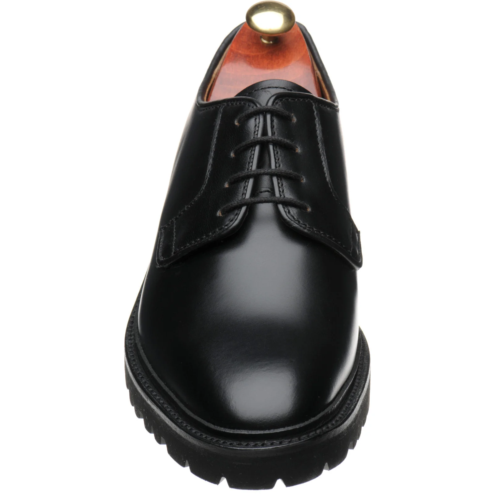 Barker Truro mens rubber-soled Derby shoes in black cutter - Image 2