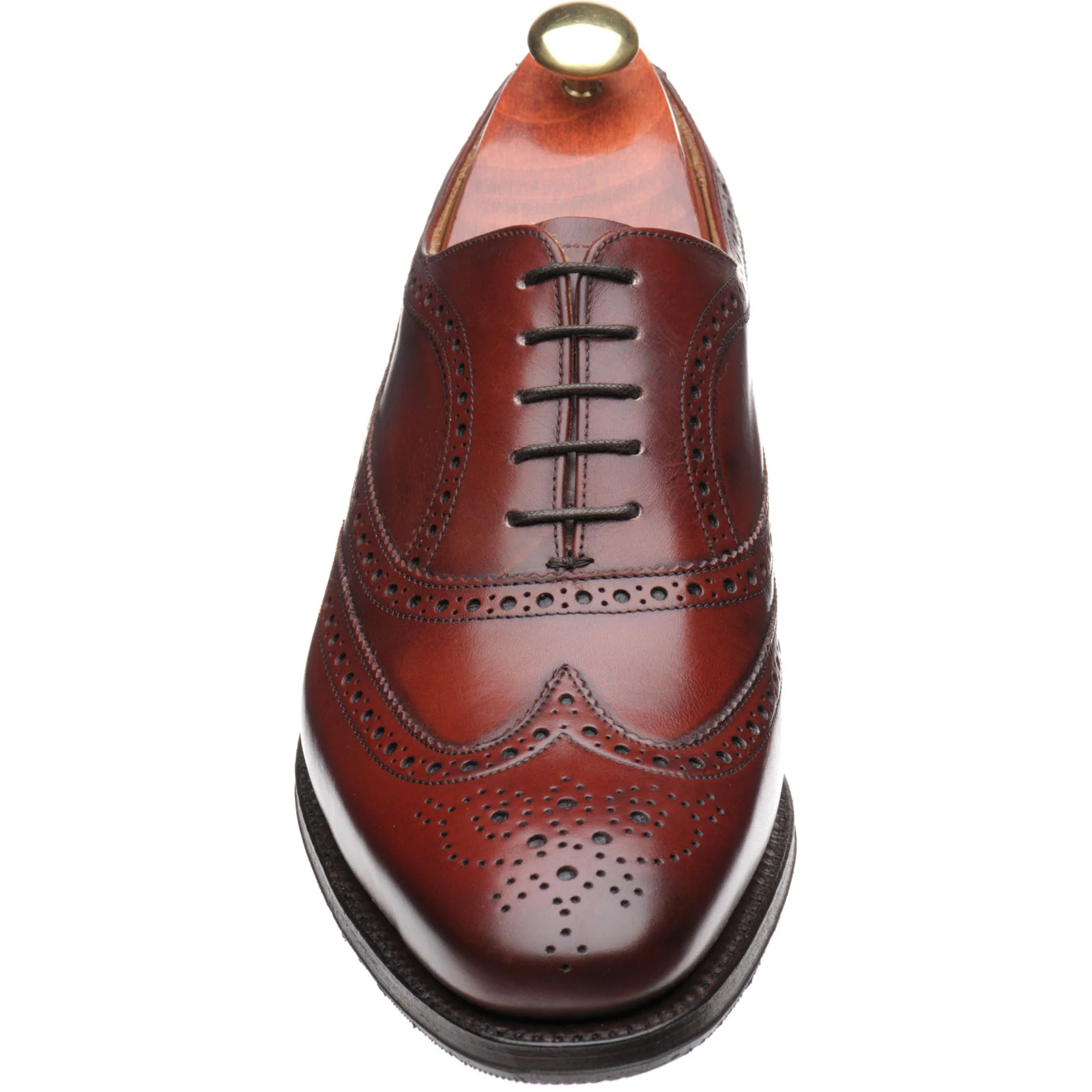 Barker Turing mens hybrid-soled brogues in cherry calf - Image 2