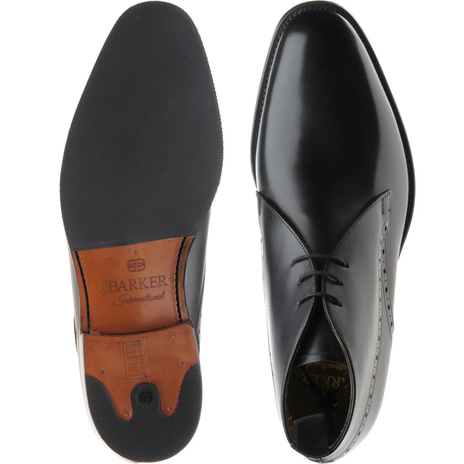Barker Tyne II mens hybrid-soled boots in black calf - Image 3