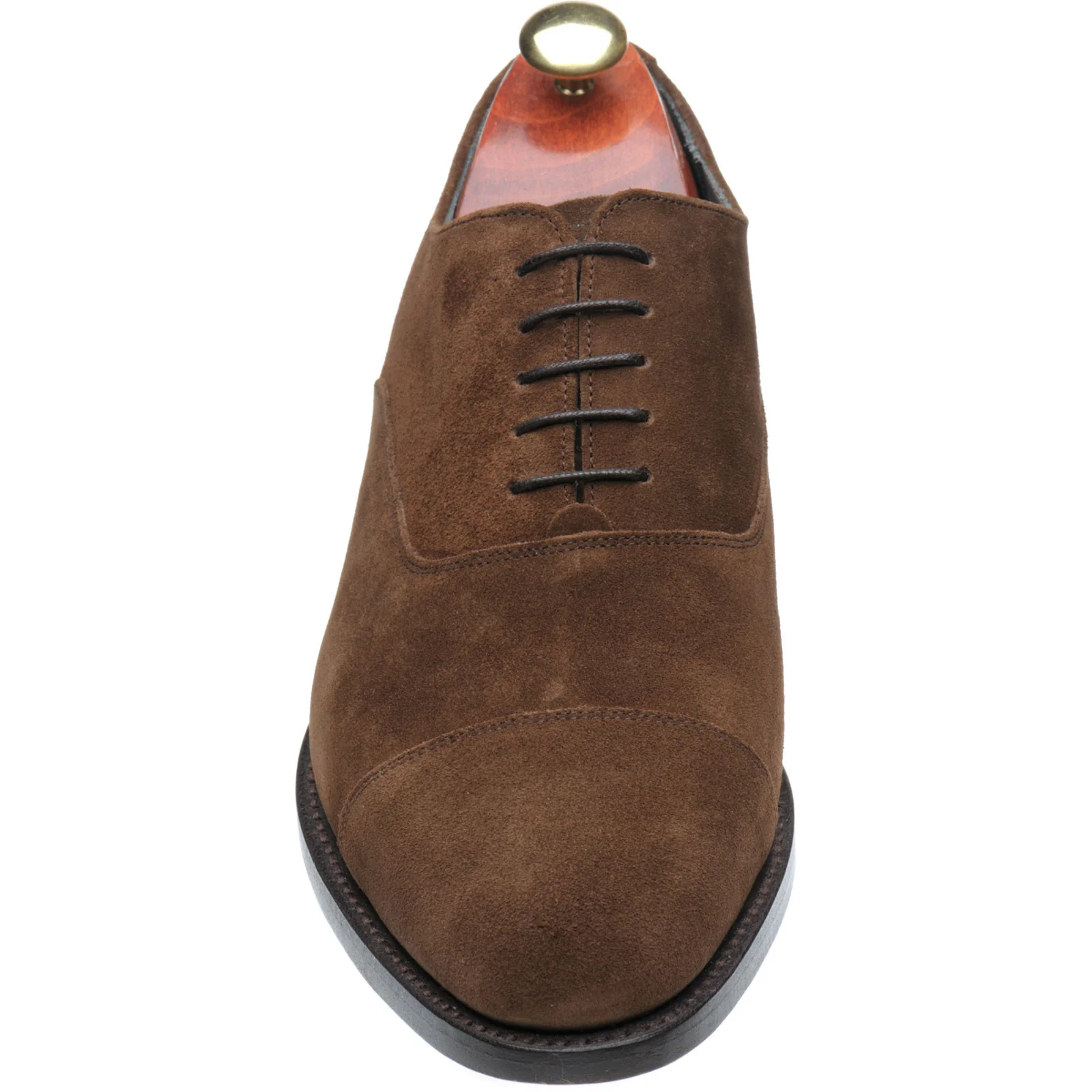 Barker Winsford mens Oxfords in castagnia suede - Image 2