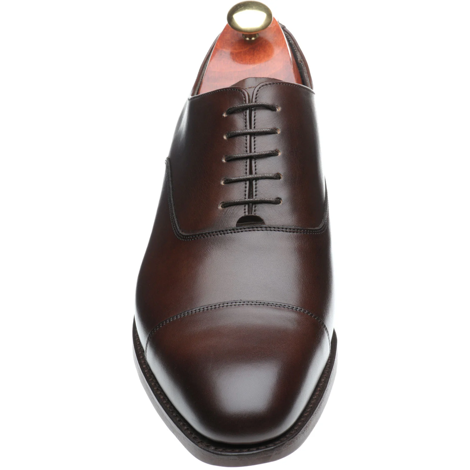 Barker Winsford mens Oxfords in dark walnut calf - Image 2