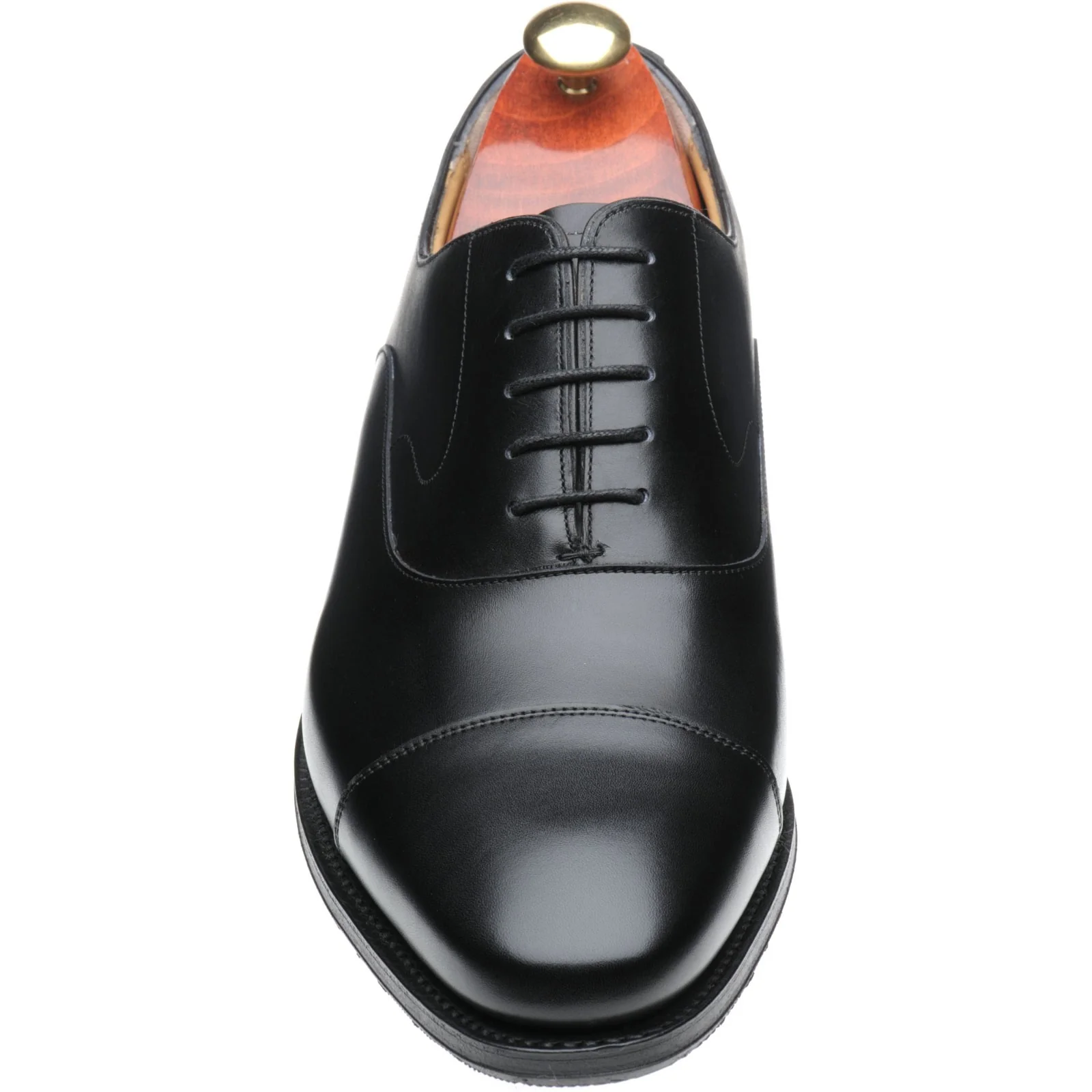 Barker Wright mens hybrid-soled Oxfords in black calf - Image 2