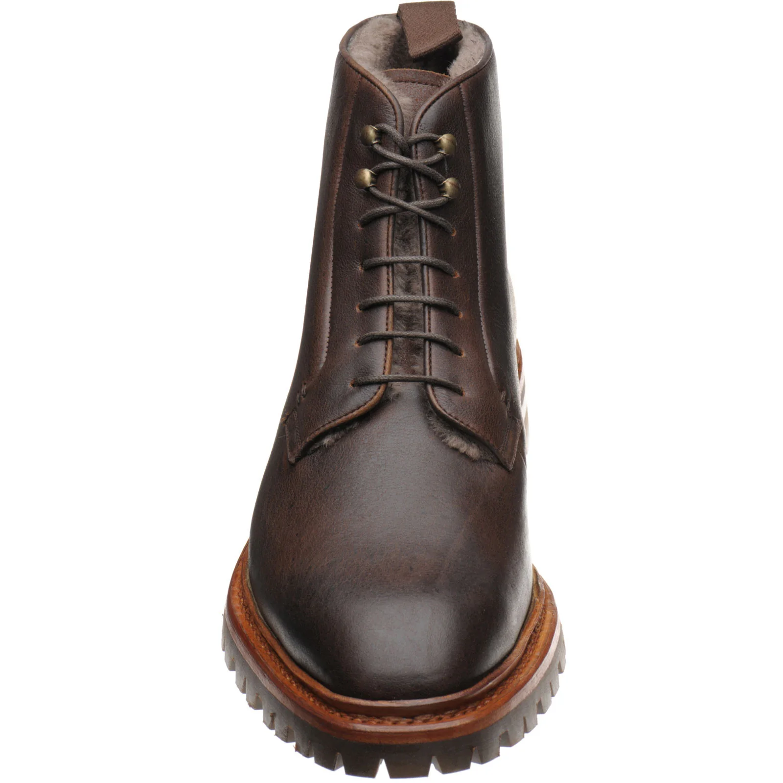 Carlos Santos 1051 mens rubber-soled boots in brown kudu - Image 2