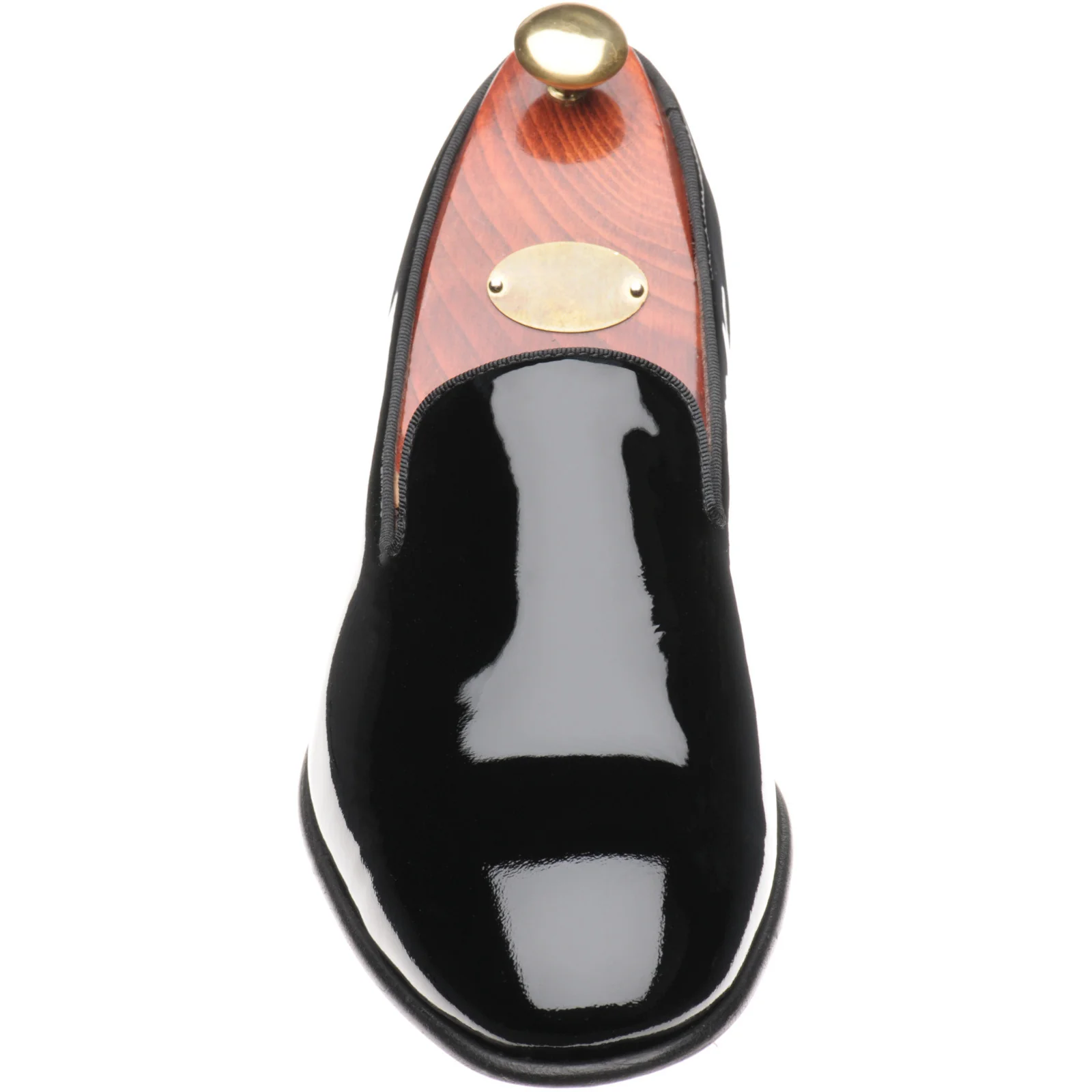 Carlos Santos 1212B mens loafers in black patent - Image 2