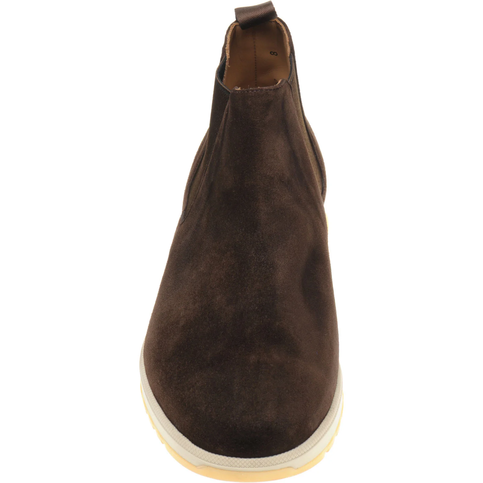 Carlos Santos 1464 mens rubber-soled boots in brown suede - Image 2