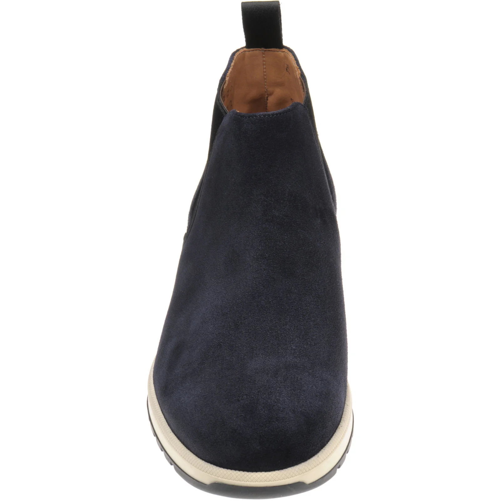 Carlos Santos 1464 mens rubber-soled boots in navy suede - Image 2