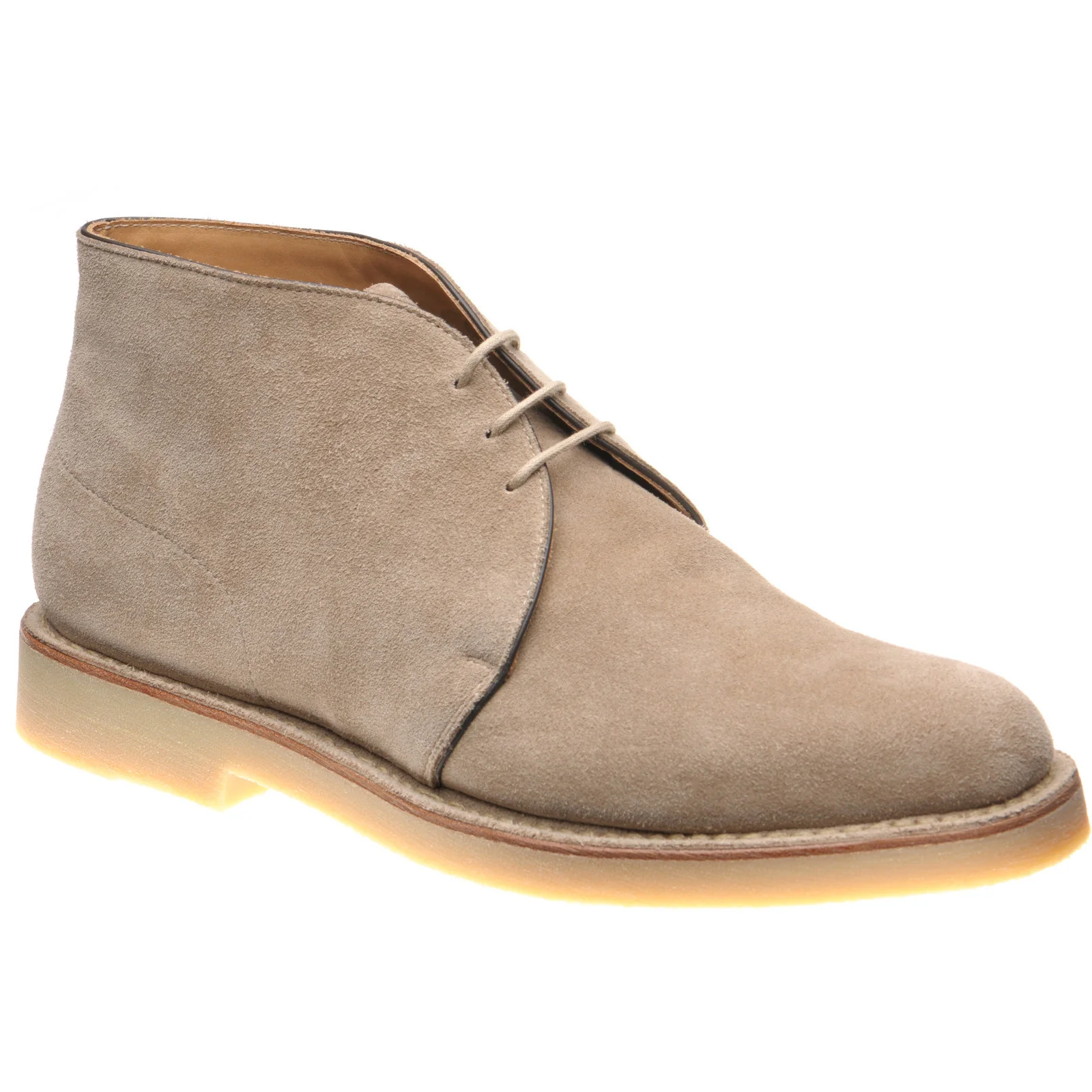 Carlos Santos 1502ID mens desert boots in sand suede
