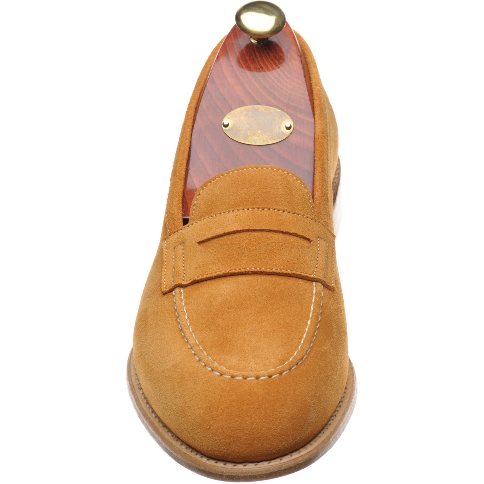 Carlos Santos 1591 mens loafers in ginger suede - Image 2