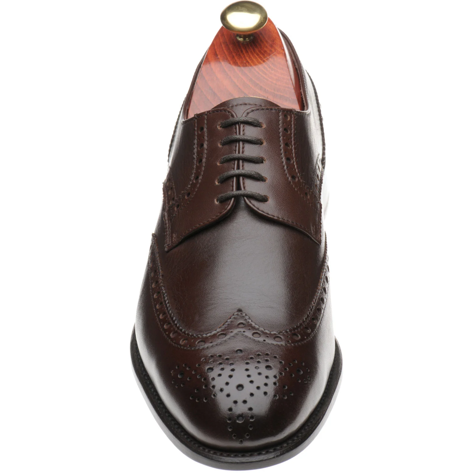 Carlos Santos 6237 mens brogues in brown calf - Image 2