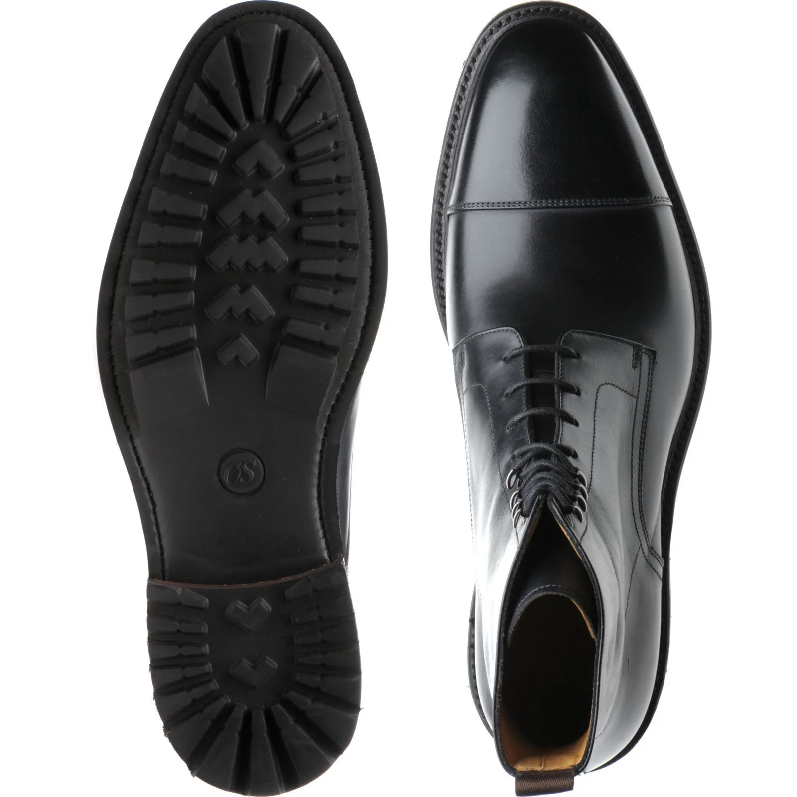 Carlos Santos 8866 mens rubber-soled boots in black shadow - Image 3