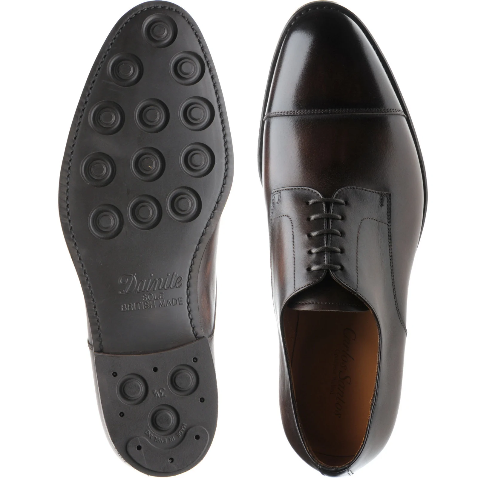 Carlos Santos 9381 mens rubber-soled Derby shoes in coimbra - Image 3