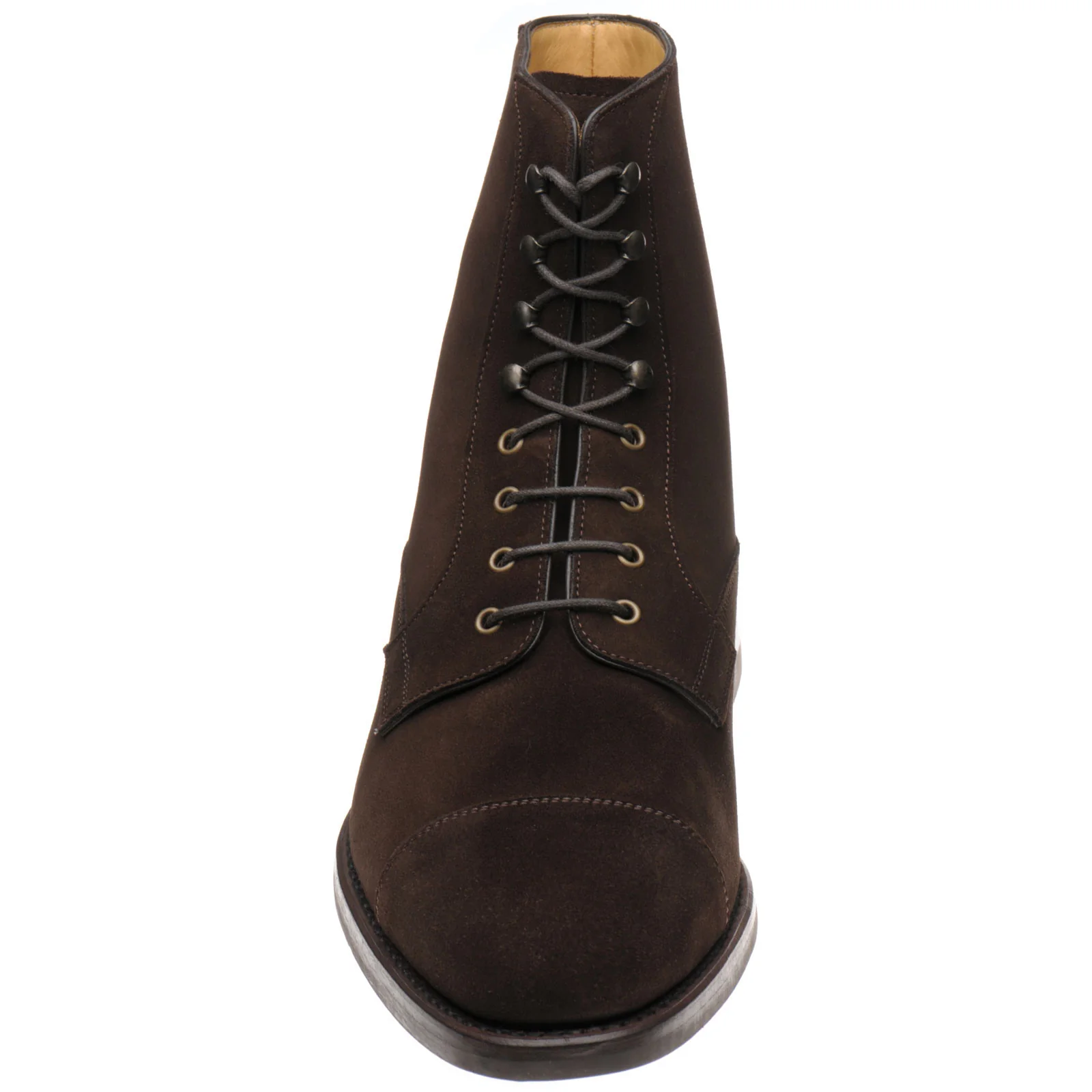Carlos Santos 9654 mens rubber-soled boots in brown suede - Image 2