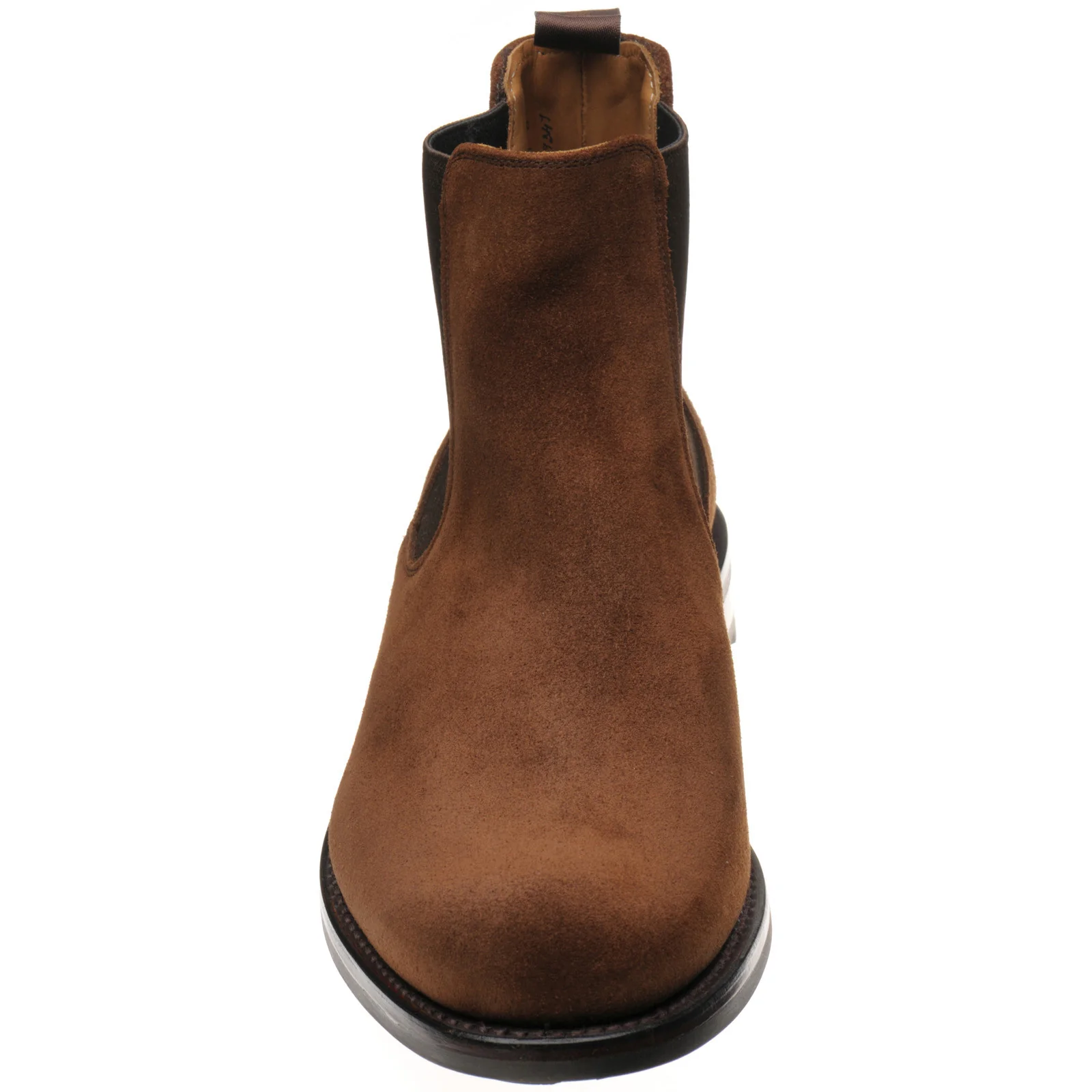 Cheaney Barnes III R mens rubber-soled Chelsea boots in snuff repello suede - Image 2