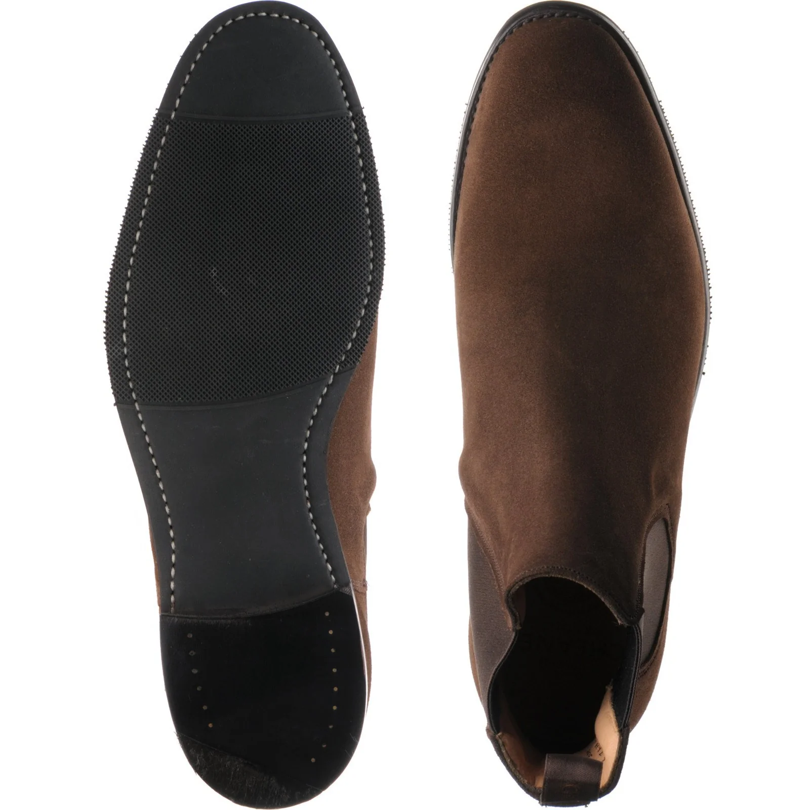 Cheaney Godfrey D mens rubber-soled Chelsea boots in plough suede - Image 3