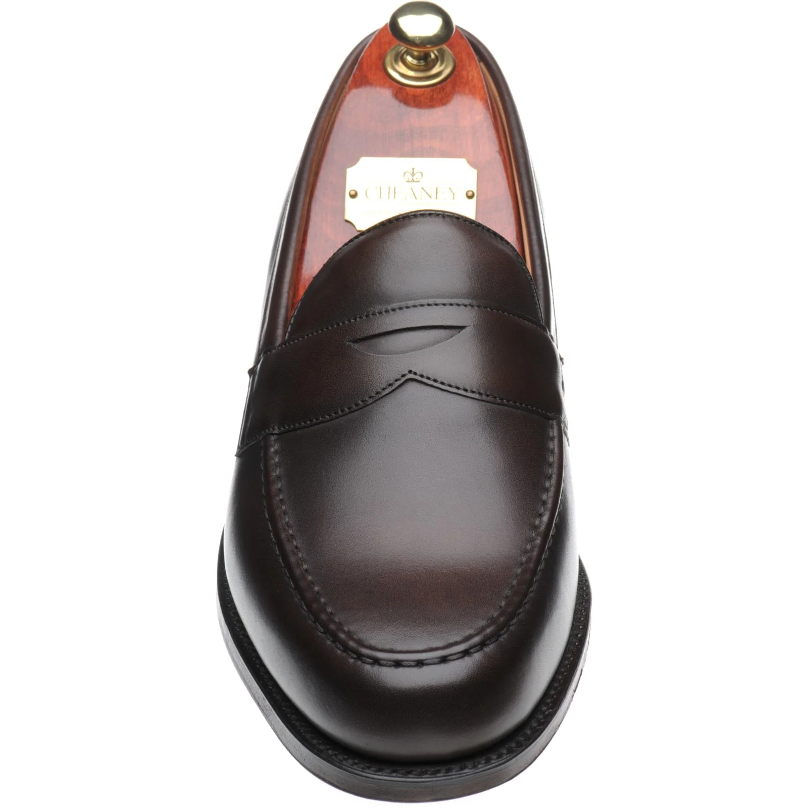 Cheaney Hudson mens loafers in mocha calf - Image 2