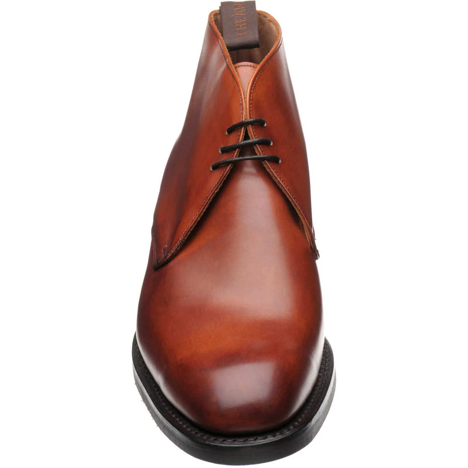 Cheaney Jackie III Rubber mens rubber-soled Chukka boots in dark leaf calf - Image 2