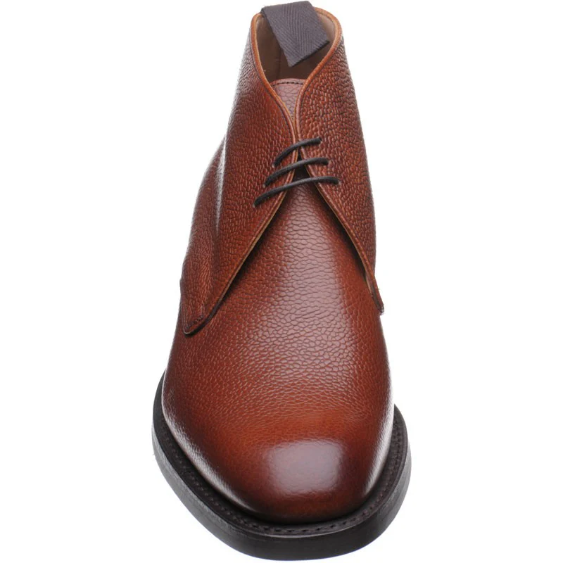 Cheaney Jackie III Rubber mens rubber-soled Chukka boots in mahogany grain - Image 2