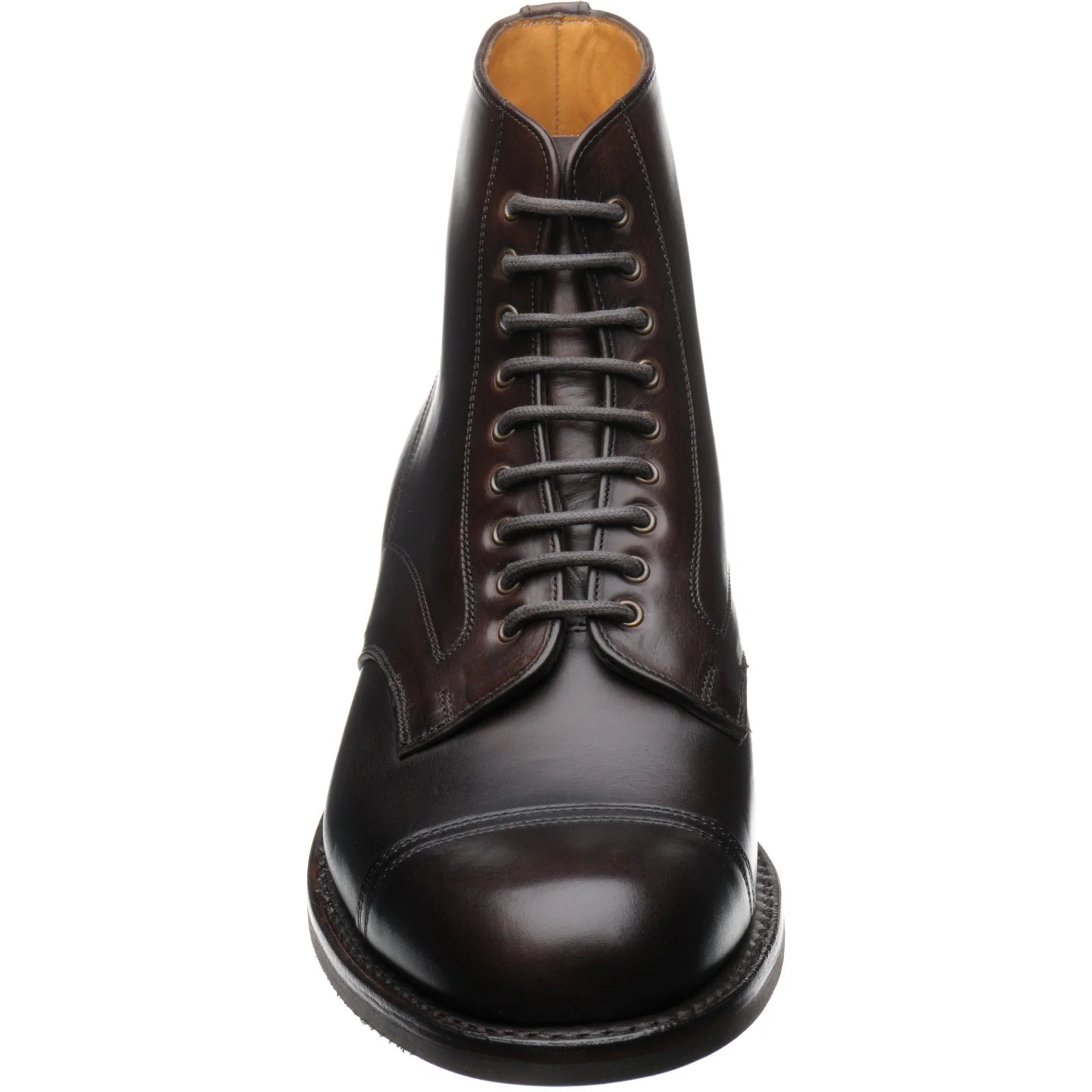 Cheaney Jarrow R mens rubber-soled boots in chicago tan calf - Image 2