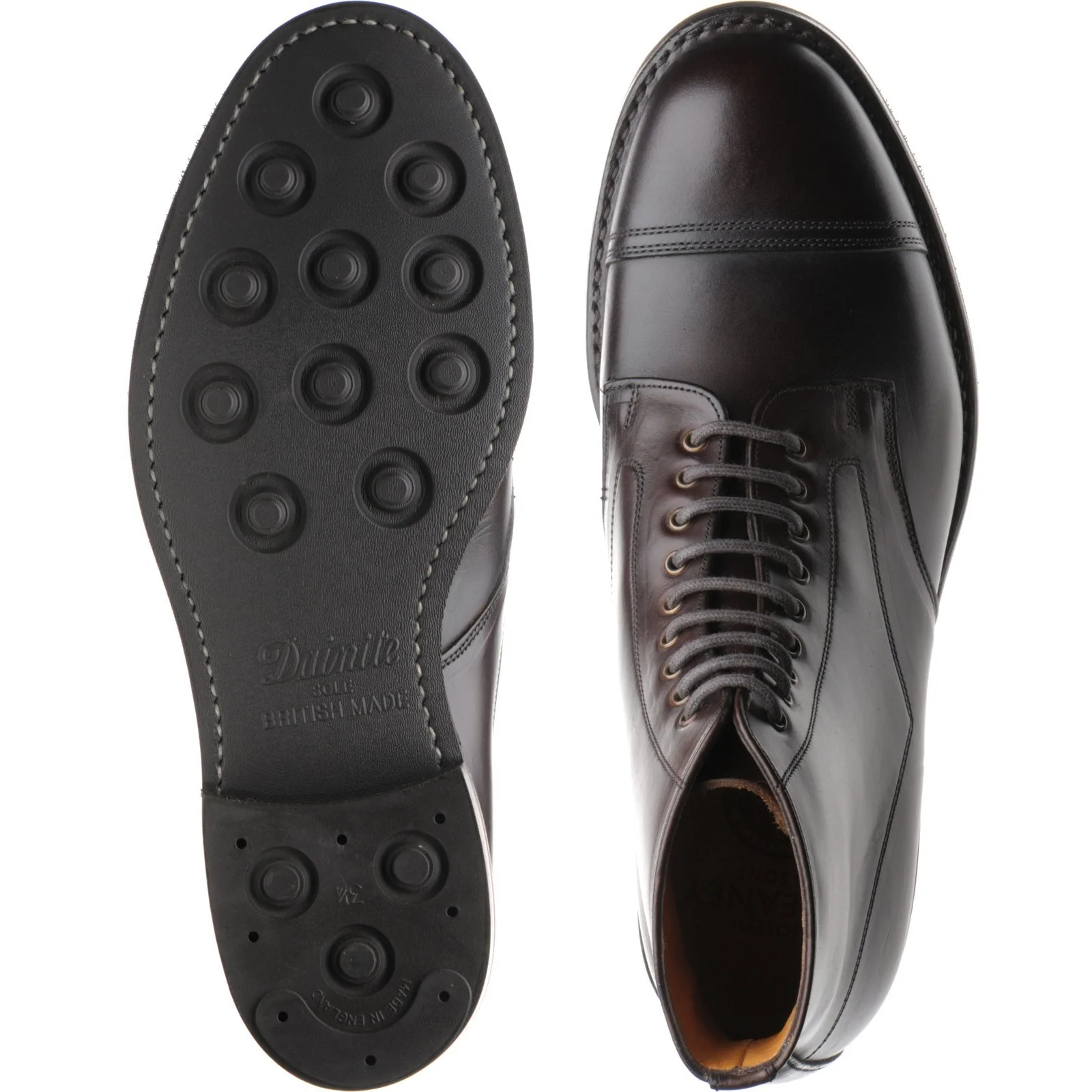 Cheaney Jarrow R mens rubber-soled boots in chicago tan calf - Image 3