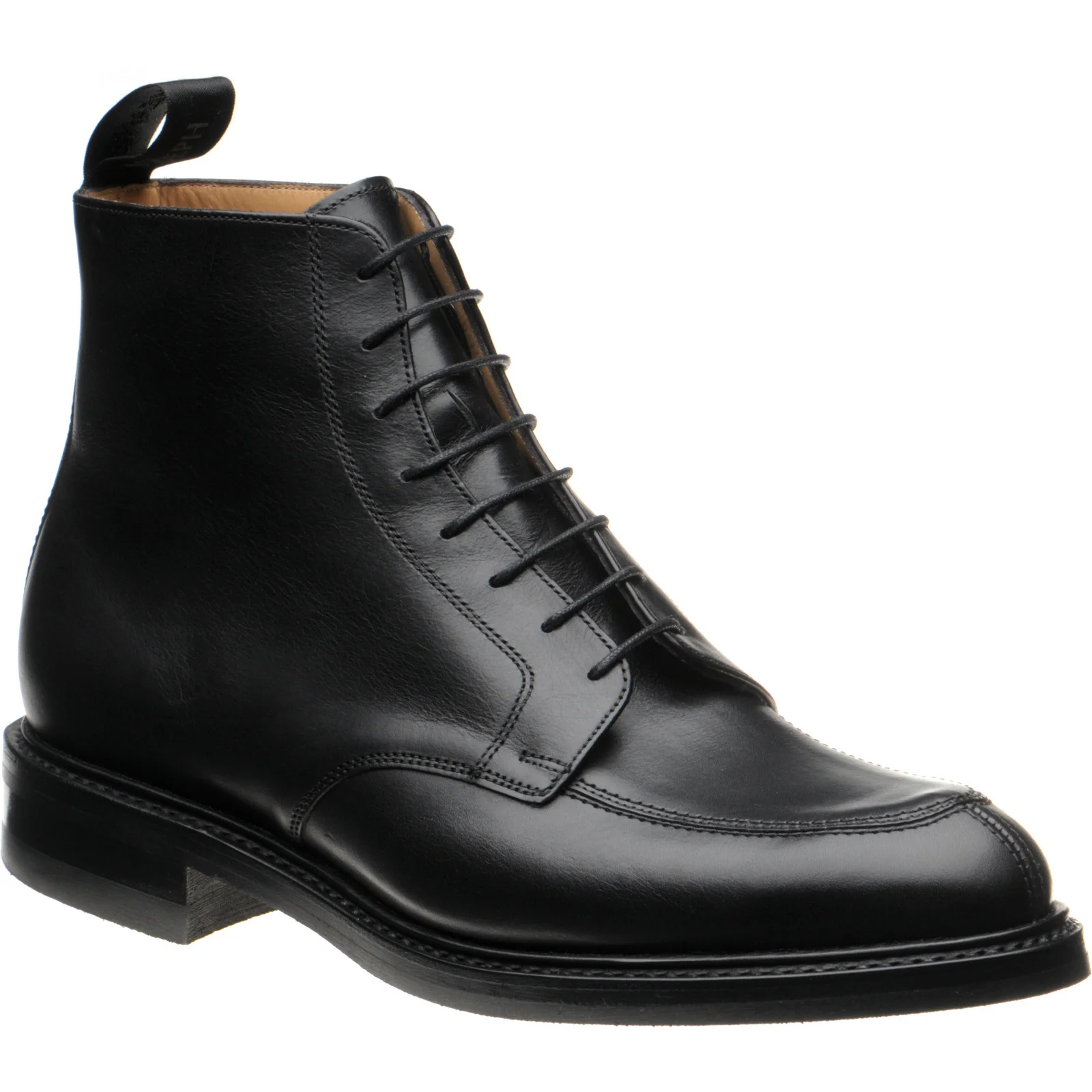 Cheaney Richmond II R mens rubber-soled boots in black calf