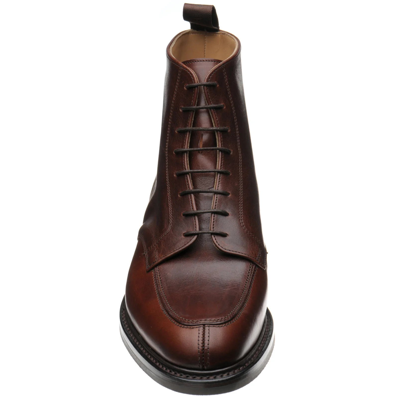 Cheaney Richmond II R mens rubber-soled boots in polo brown regency calf - Image 2