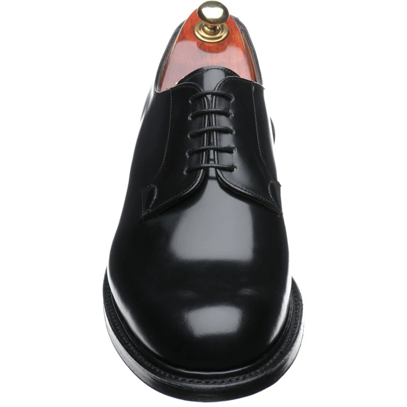 Cheaney Wye II mens Derby shoes in black hi-shine - Image 2
