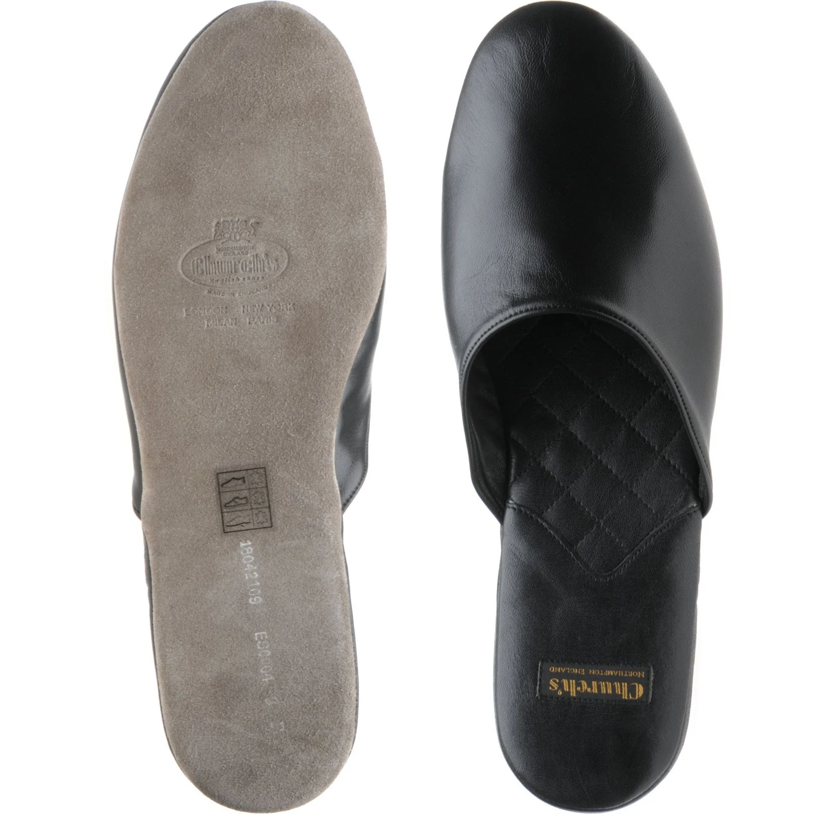 Church Air Travel slippers in black - Image 3