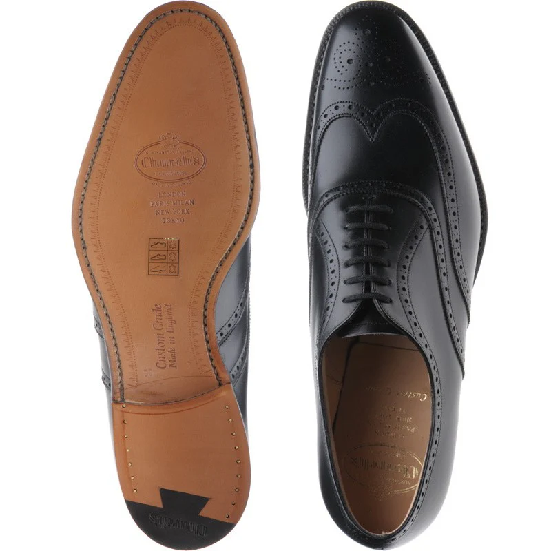 Church Berlin mens brogues in black calf - Image 3