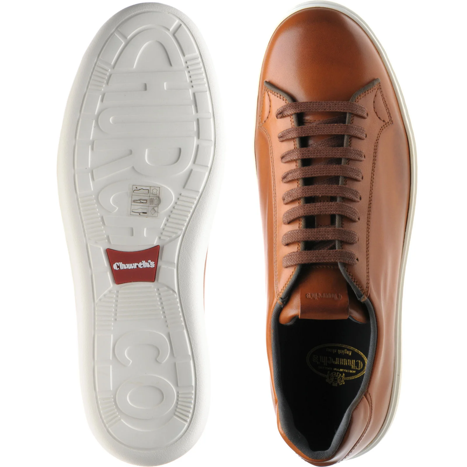 Church Boland mens rubber-soled in walnut calf - Image 3