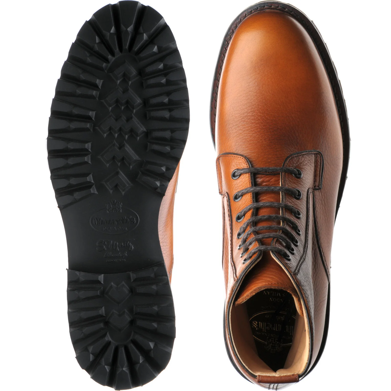 Church Coalport 2 mens rubber-soled boots in walnut grain - Image 3